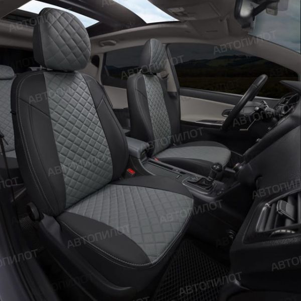 Чехлы Автопилот Экокожа Ромб на ТагАЗ Tager 2008-2014 г.в. Чехлы Автопилот Экокожа Ромб на ТагАЗ Tager 2008-2014 г.в.