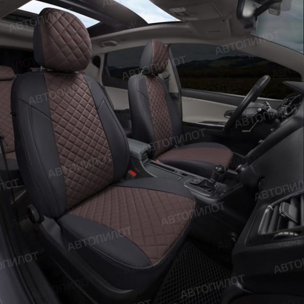 Чехлы Автопилот Экокожа Ромб на ТагАЗ Tager 2008-2014 г.в. Чехлы Автопилот Экокожа Ромб на ТагАЗ Tager 2008-2014 г.в.