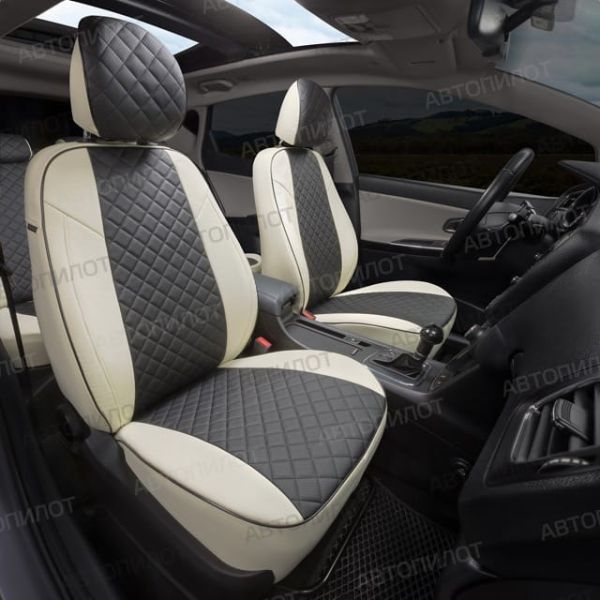 Чехлы Автопилот Экокожа Ромб на ТагАЗ Tager 2008-2014 г.в. Чехлы Автопилот Экокожа Ромб на ТагАЗ Tager 2008-2014 г.в.