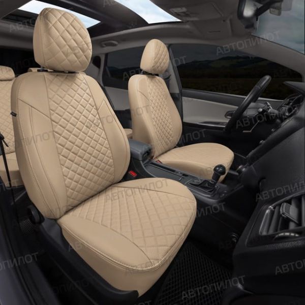 Чехлы Автопилот Экокожа Ромб на ТагАЗ Tager 2008-2014 г.в. Чехлы Автопилот Экокожа Ромб на ТагАЗ Tager 2008-2014 г.в.