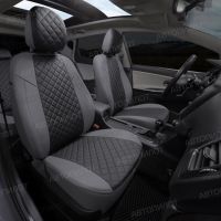Чехлы Автопилот Экокожа Ромб на ТагАЗ Tager 2008-2014 г.в. Чехлы Автопилот Экокожа Ромб на ТагАЗ Tager 2008-2014 г.в.