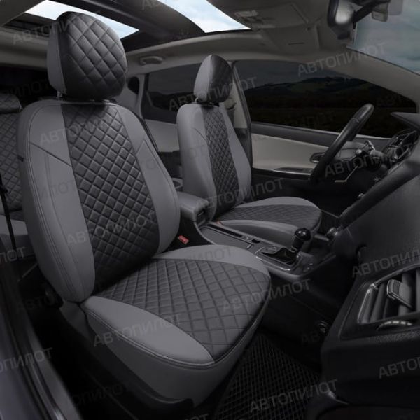 Чехлы Автопилот Экокожа Ромб на ТагАЗ Tager 2008-2014 г.в. Чехлы Автопилот Экокожа Ромб на ТагАЗ Tager 2008-2014 г.в.