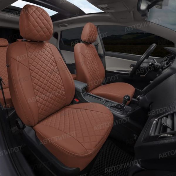 Чехлы Автопилот Экокожа Ромб на ТагАЗ Tager 2008-2014 г.в. Чехлы Автопилот Экокожа Ромб на ТагАЗ Tager 2008-2014 г.в.