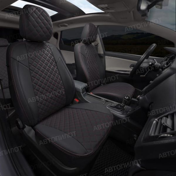 Чехлы Автопилот Экокожа Ромб на ТагАЗ Tager 2008-2014 г.в. Чехлы Автопилот Экокожа Ромб на ТагАЗ Tager 2008-2014 г.в.