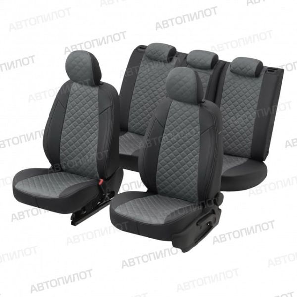 Чехлы Автопилот Алькантара Ромб на Honda HR-V 1 1998-2006 г.в. Чехлы Автопилот Алькантара Ромб на Honda HR-V 1 1998-2006 г.в.