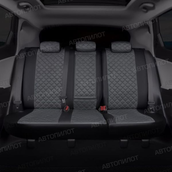 Чехлы Автопилот Алькантара Ромб на Honda HR-V 1 1998-2006 г.в. Чехлы Автопилот Алькантара Ромб на Honda HR-V 1 1998-2006 г.в.