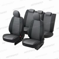 Чехлы Автопилот Алькантара на Skoda Roomster 2006-2015 г.в. Чехлы Автопилот Алькантара на Skoda Roomster 2006-2015 г.в.