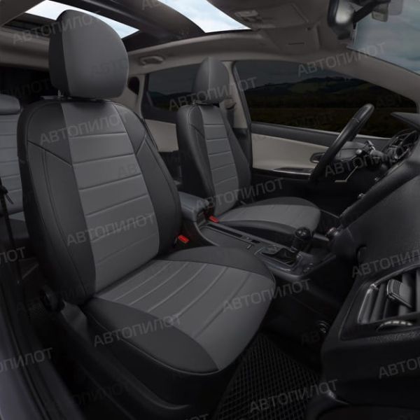Чехлы Автопилот Алькантара на Skoda Roomster 2006-2015 г.в. Чехлы Автопилот Алькантара на Skoda Roomster 2006-2015 г.в.