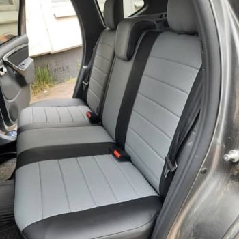 Авточехлы Автопилот Черный серый цвет