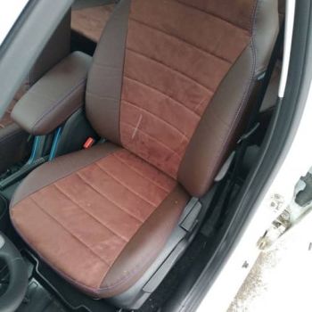 Авточехлы Автопилот шоколад алькантара