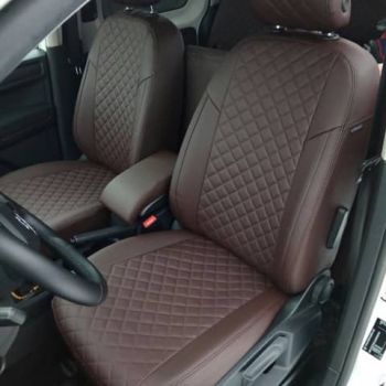 Авточехлы Автопилот шоколад Ромб