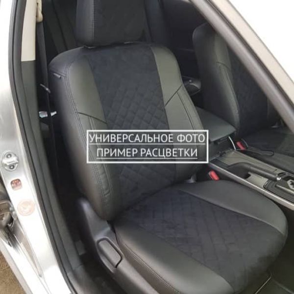 Чехлы Автопилот Алькантара Ромб на Honda HR-V 1 1998-2006 г.в. Чехлы Автопилот Алькантара Ромб на Honda HR-V 1 1998-2006 г.в.