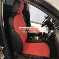 Чехлы Автопилот Алькантара Ромб на Honda HR-V 1 1998-2006 г.в. Чехлы Автопилот Алькантара Ромб на Honda HR-V 1 1998-2006 г.в.