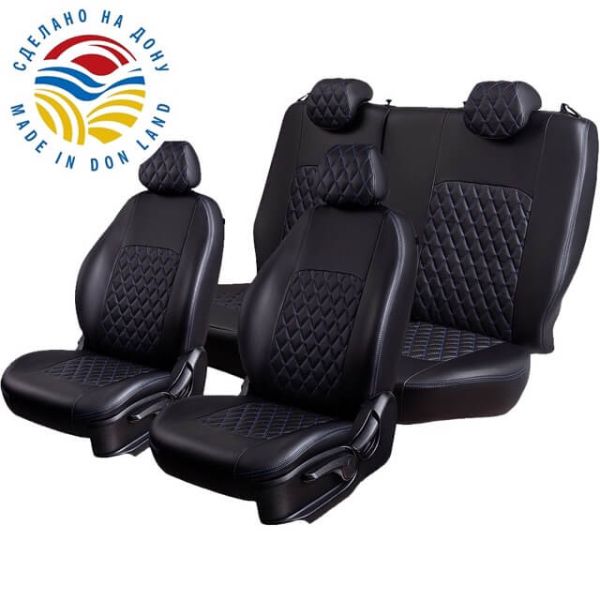 Чехлы Экокожа Турин Ромб на Daewoo Lanos Чехлы Экокожа Турин Ромб на Daewoo Lanos