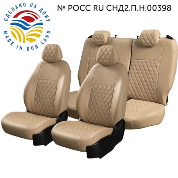 Чехлы Экокожа Турин Ромб на Daewoo Lanos Чехлы Экокожа Турин Ромб на Daewoo Lanos